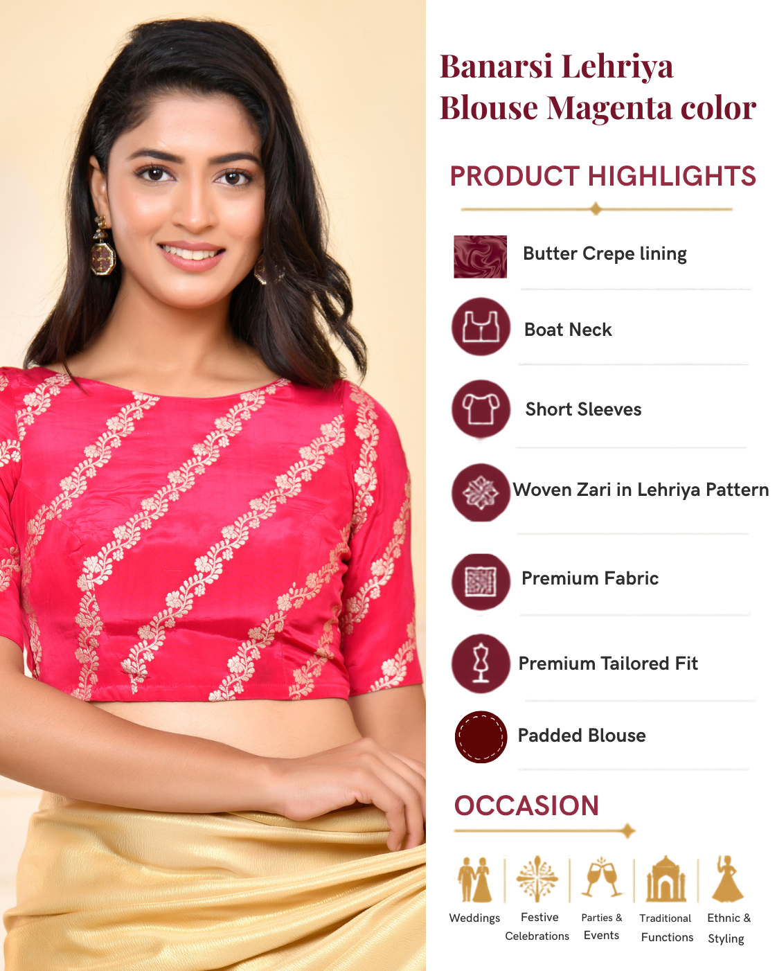 Banarsi Lehriya Blouse
