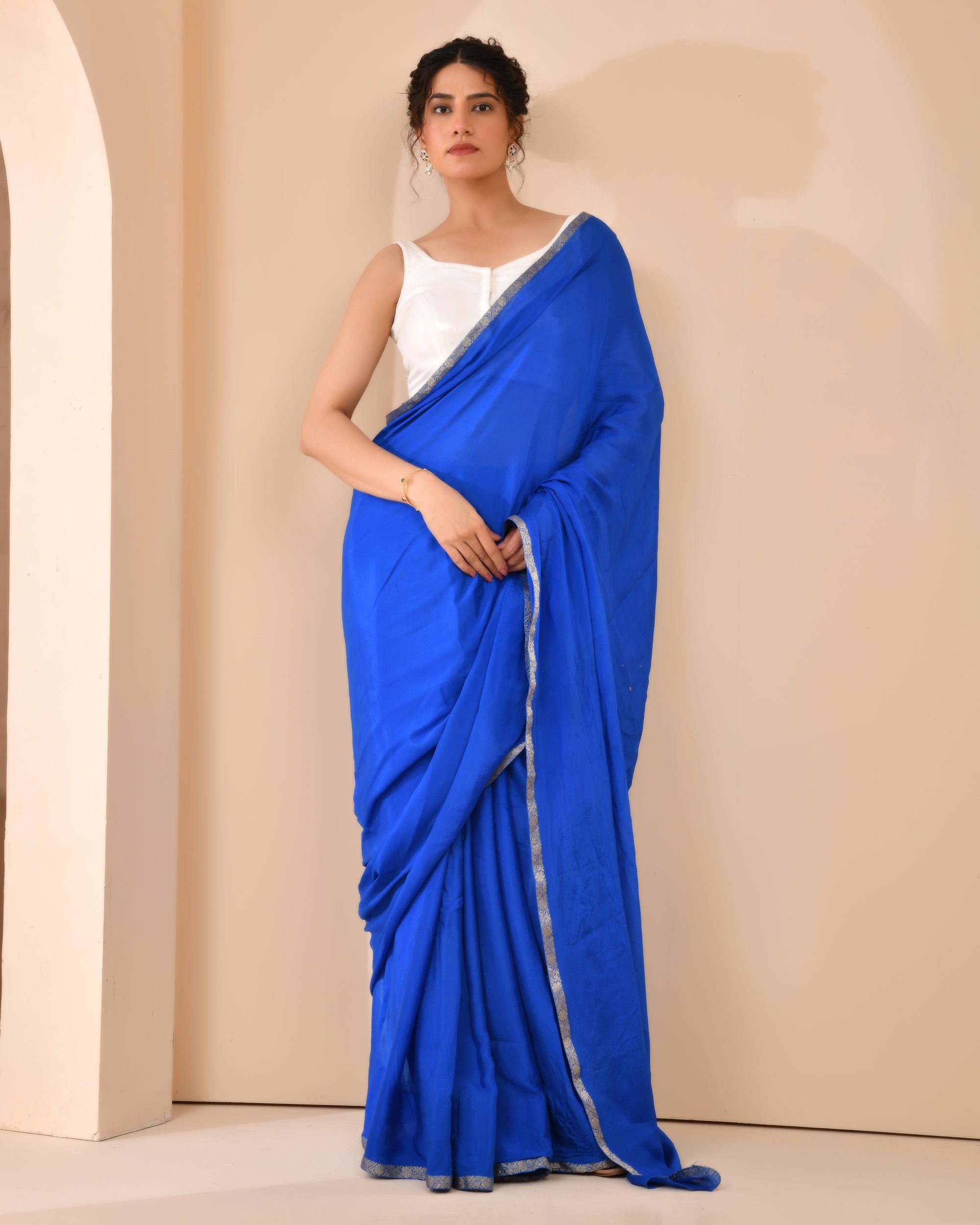 White Sequined Blouse