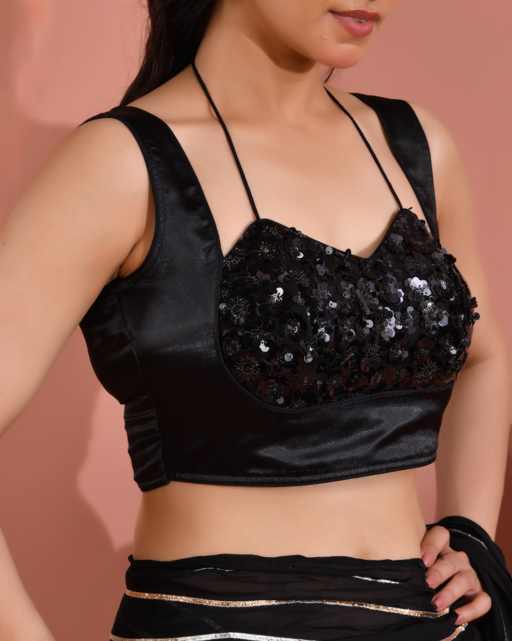 Masaba cut black blouse