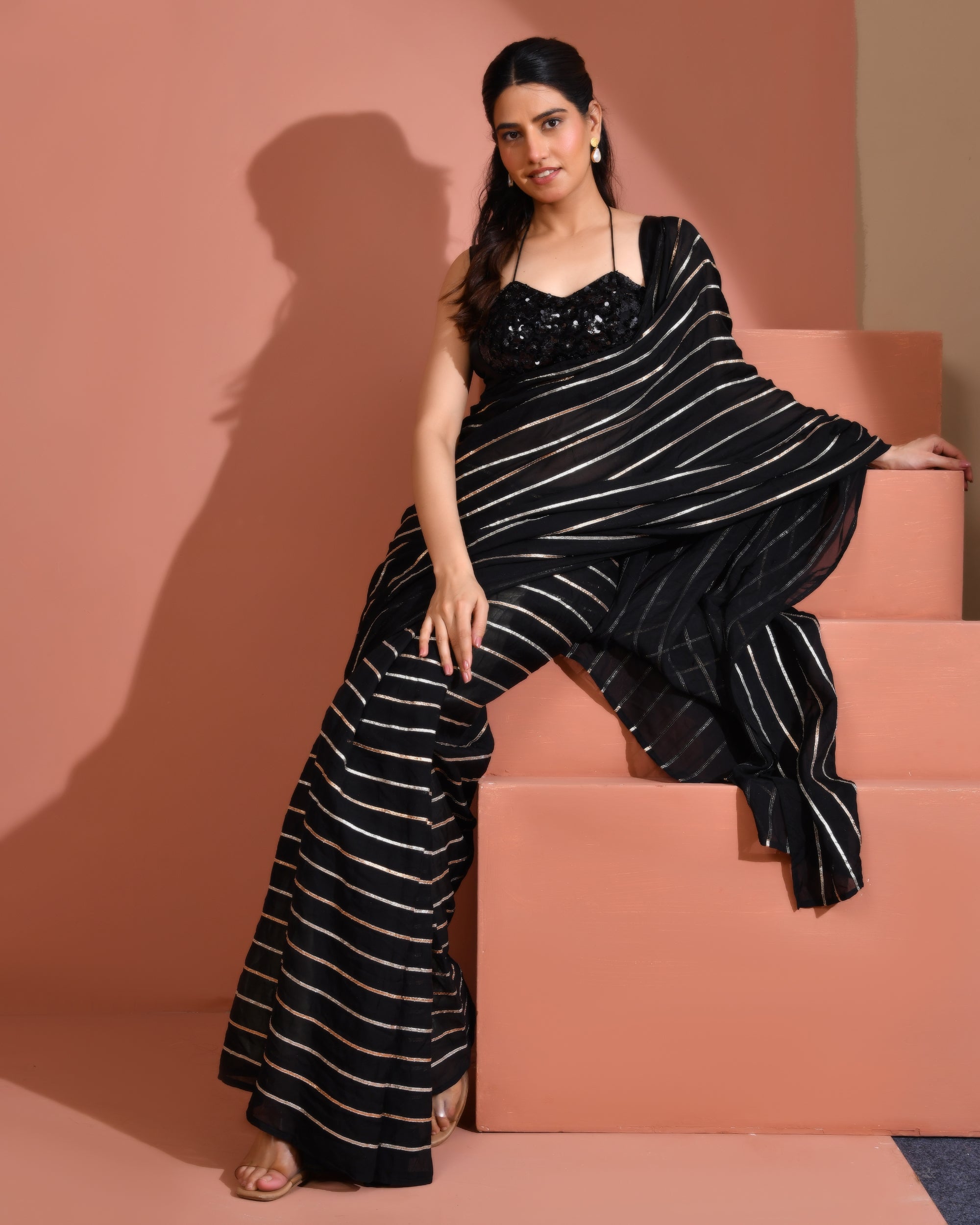 Masaba cut black blouse