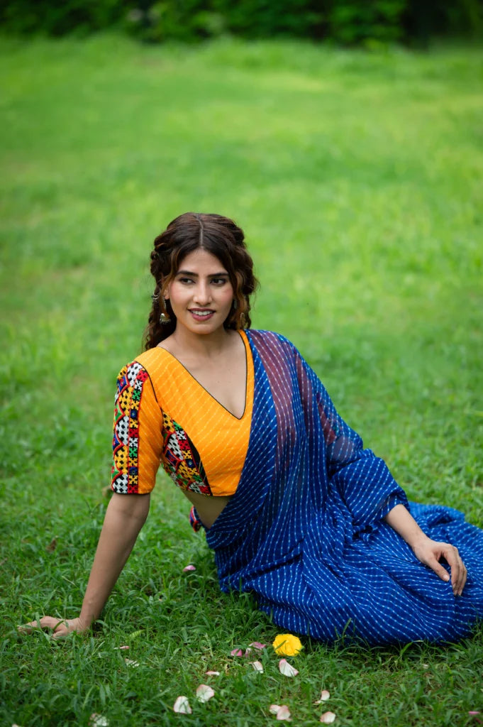 Women’s Lehriya Long Sleeves Saree Blouse