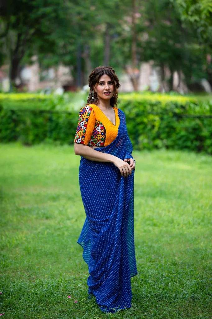 Women’s Lehriya Long Sleeves Saree Blouse
