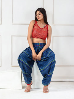 Women’s Half Net Sleeveless Blouse