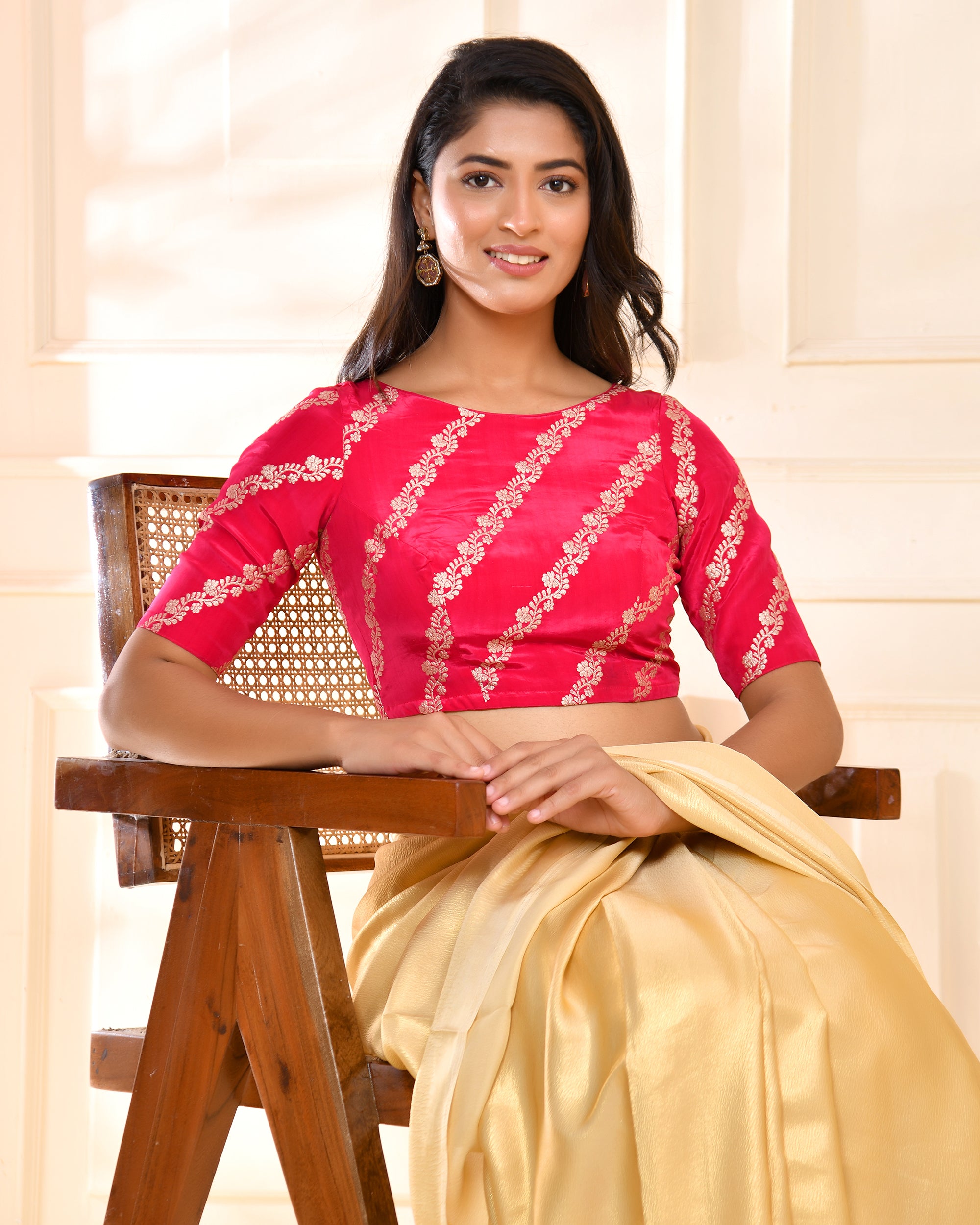 Banarsi Lehriya Padded Blouse